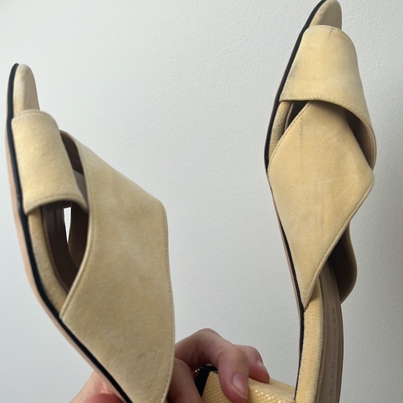 Dear Frances leather cross mules, butter - Picture 9 of 10